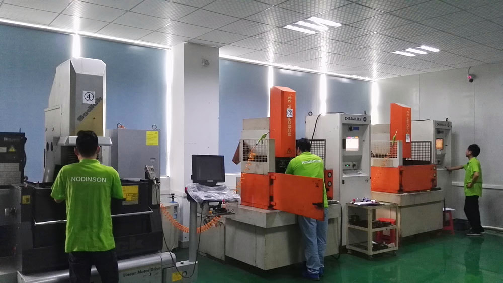 EDM equipment in the workshop