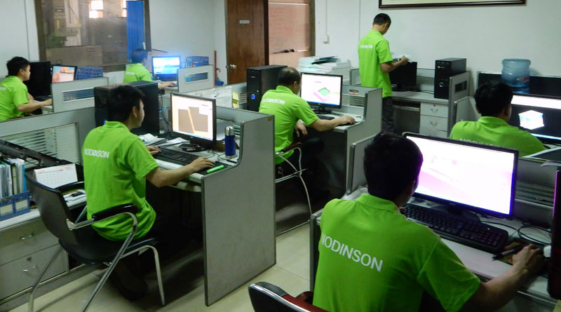 Engineering office work area