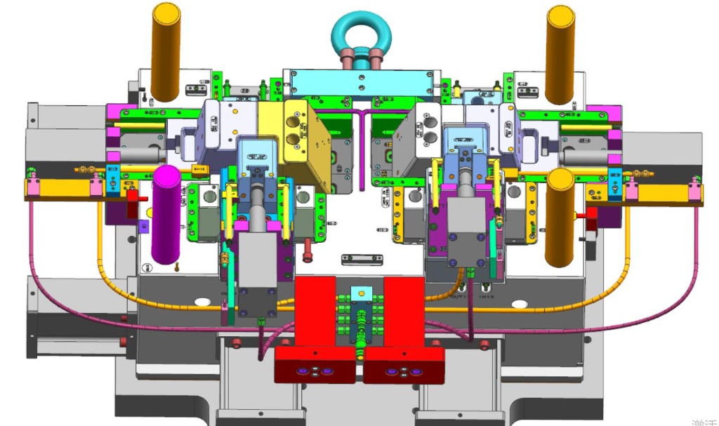 Precision injection mold cam slide wedge lock and limit switch stroke verification