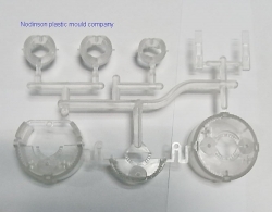 Clear plastic parts for consumer electronics
