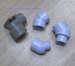 Inserted mold for industrial equipment pipe fitting
